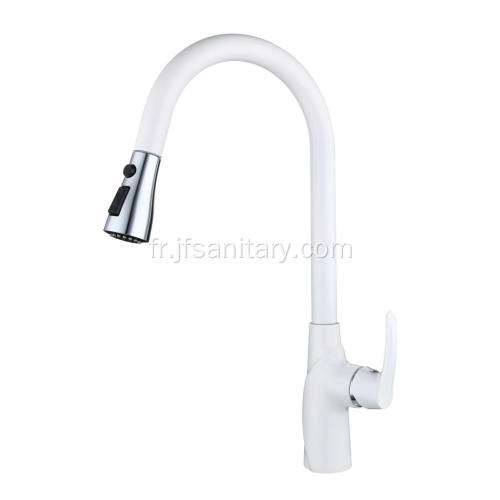 Robinets de cuisine de cuisine blanc moderne pour lavabo